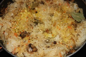 żeberka w kapuście kiszonej