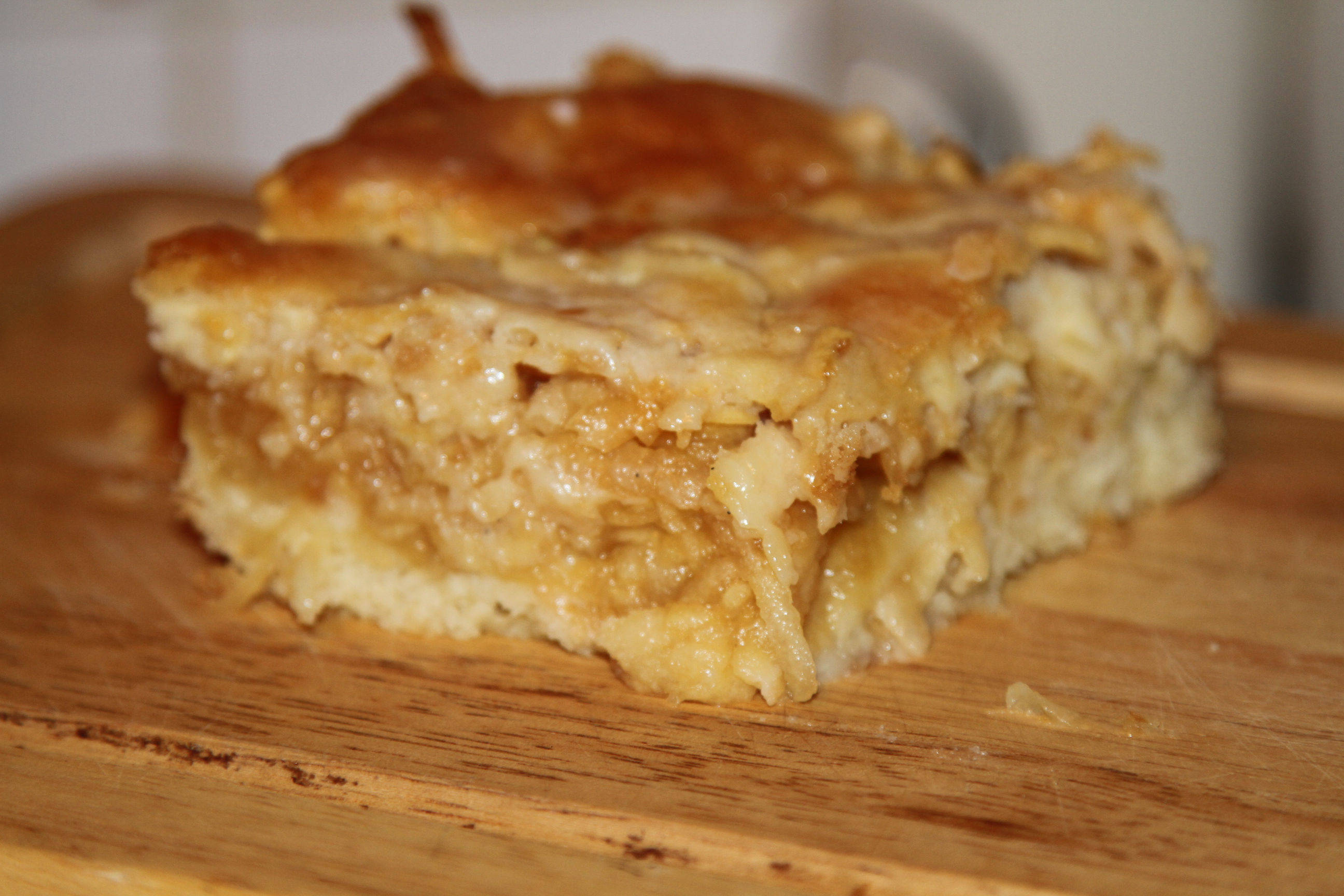 jabłecznik z potartymi jabłkami