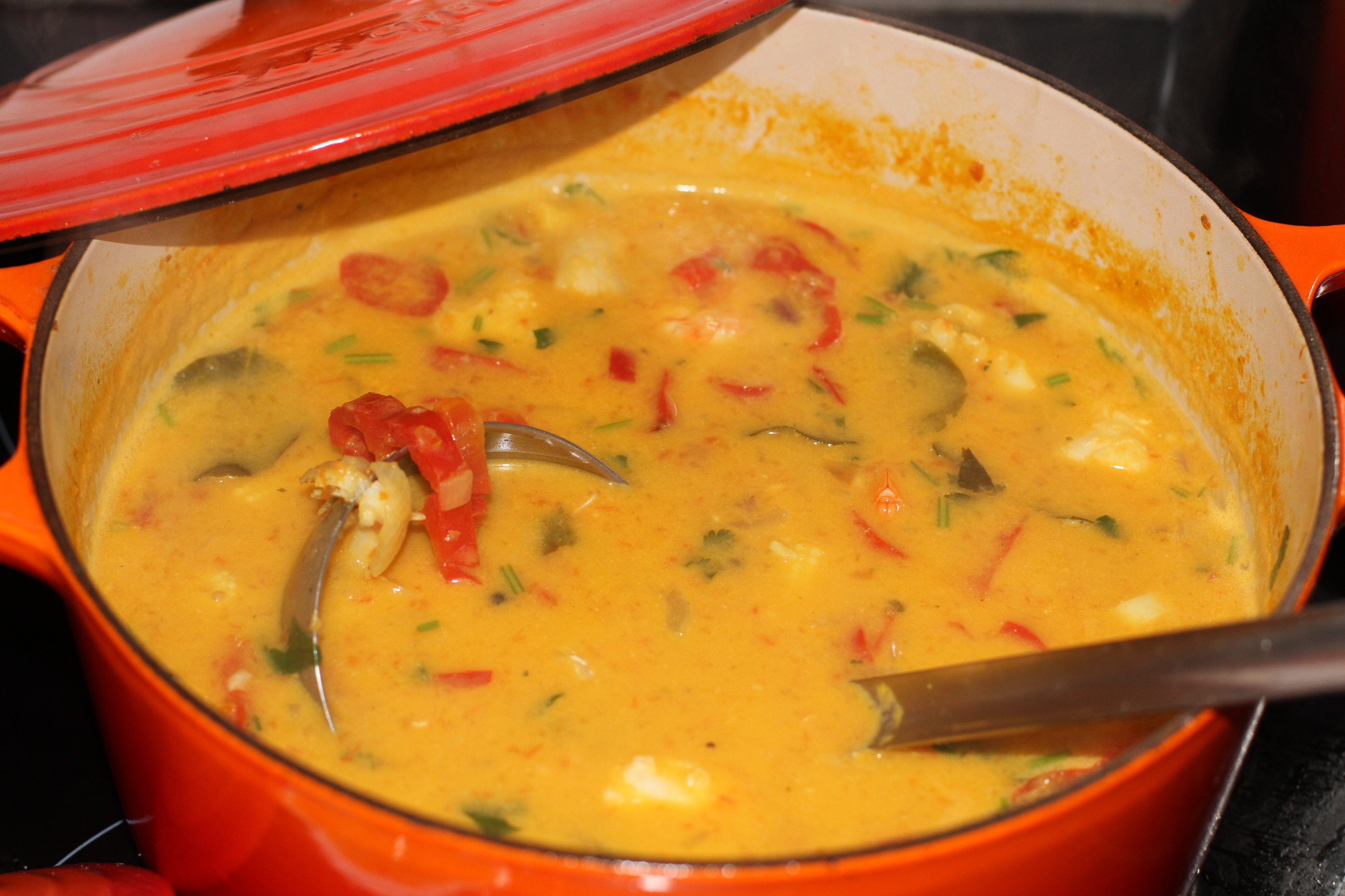 zupa z krewetkami i rybą