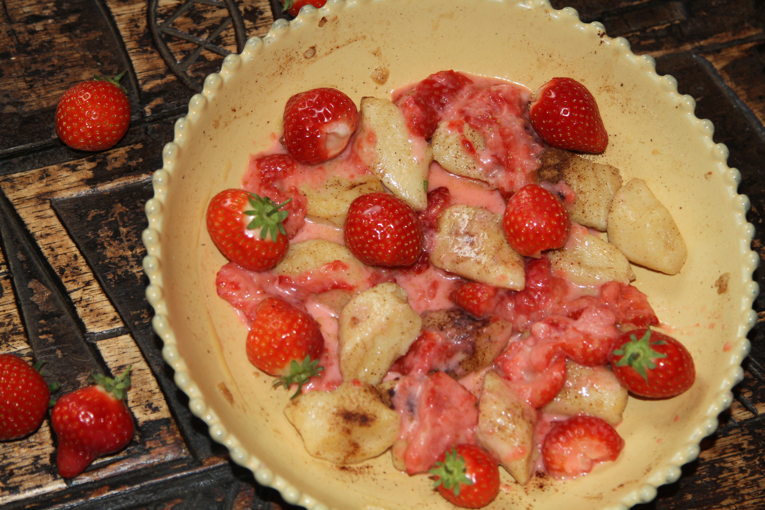 leniwe z truskawkami