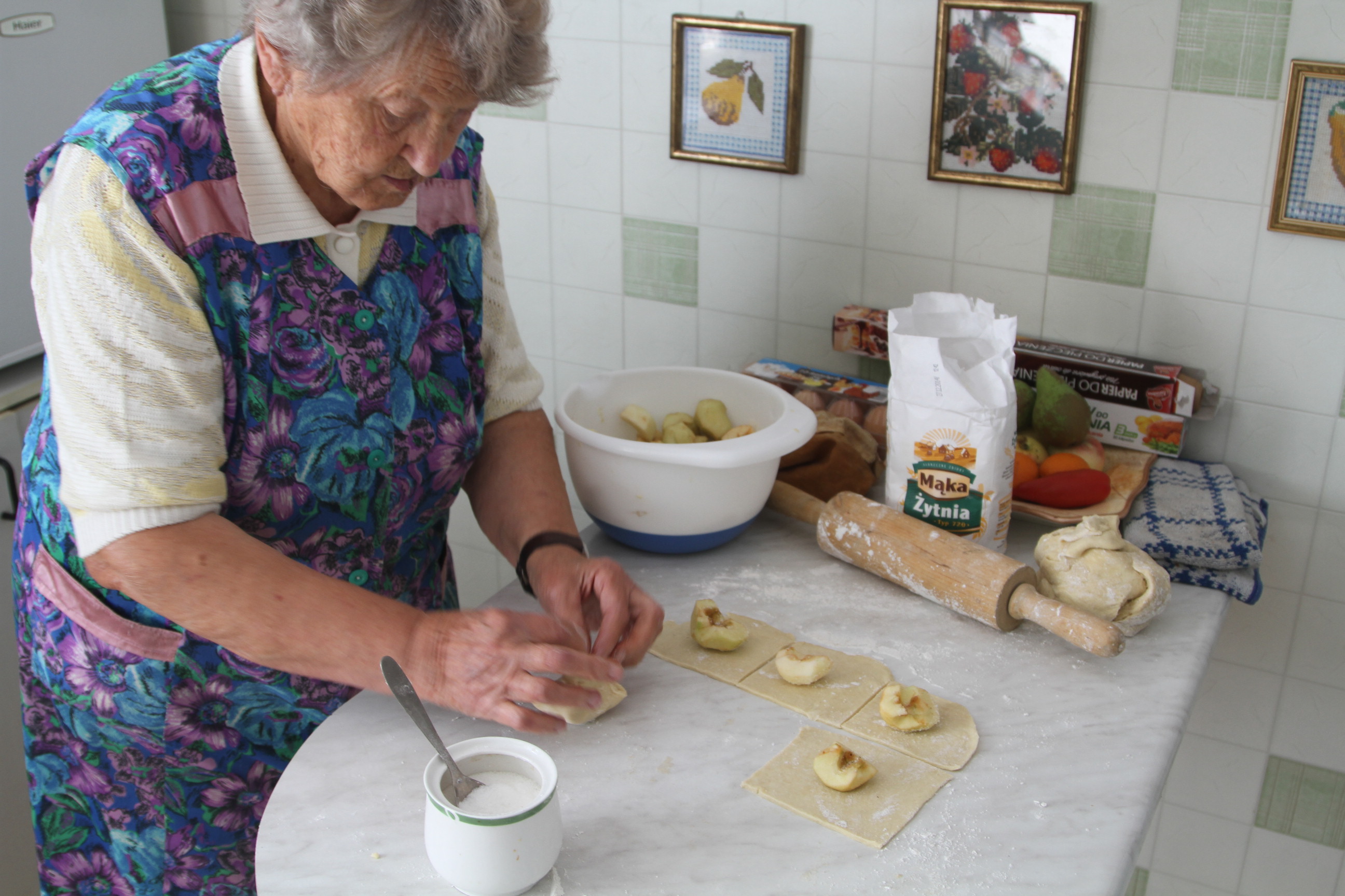 jabłka w kruchym ciescie