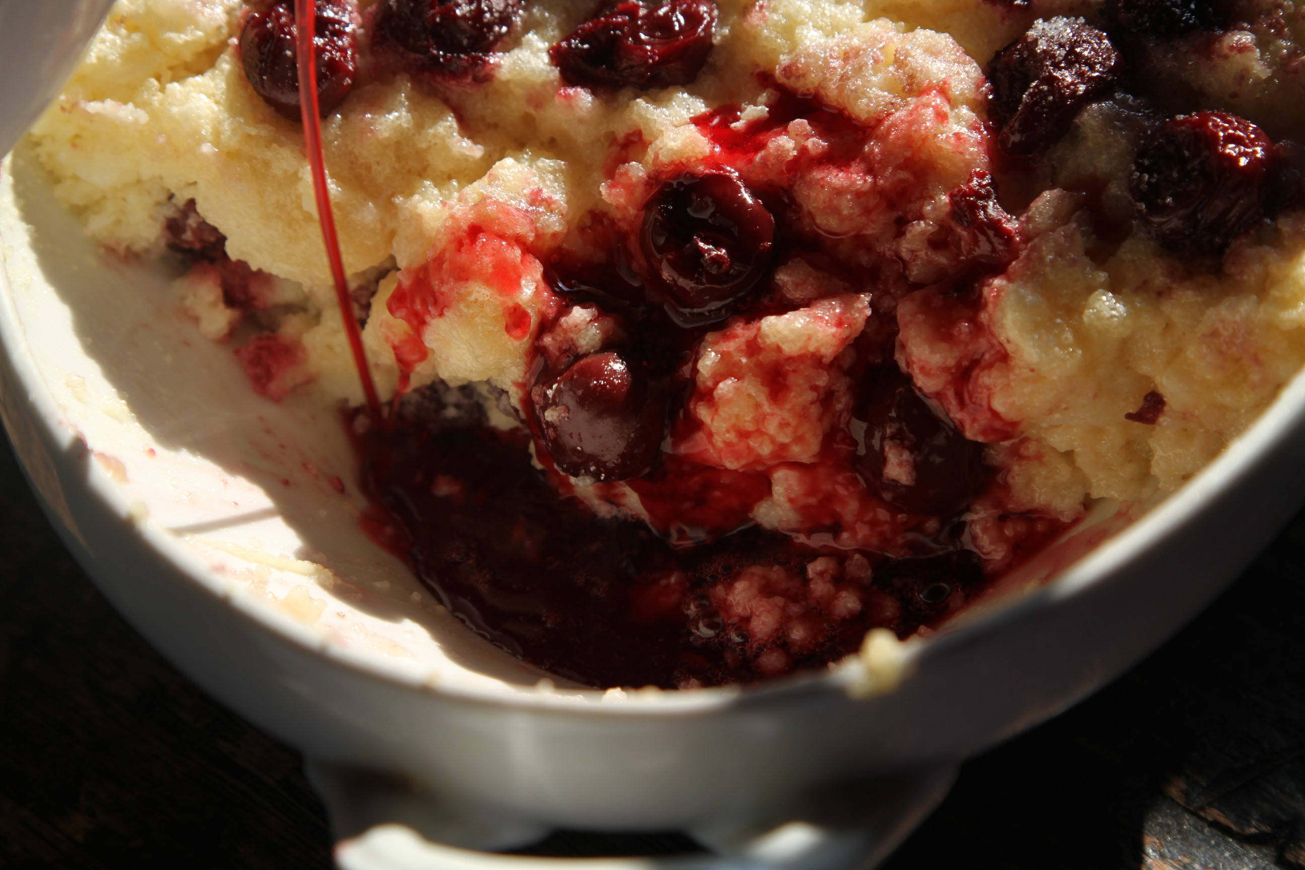 kasza manna z wiśniami