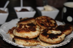scones with butter
