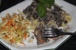 polędwica w sosie grzybowym