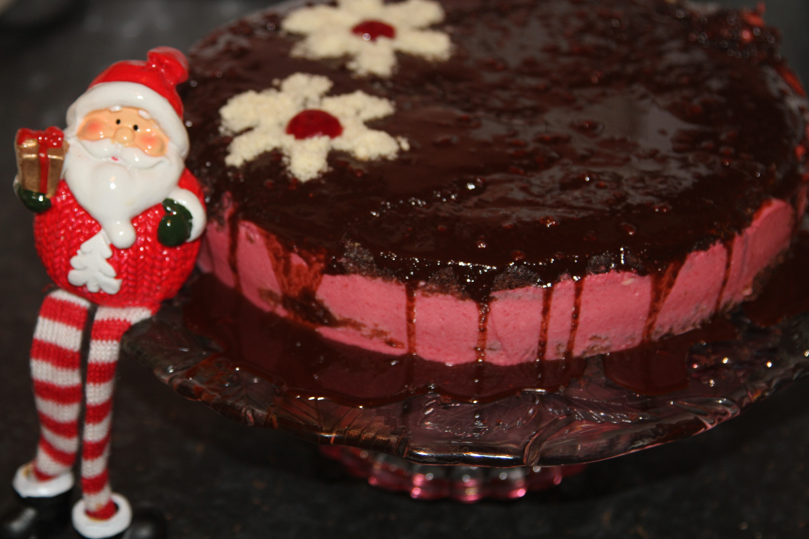 ciasto czekoladowe z malinami