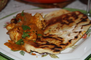 kurczak z chlebkiem naan