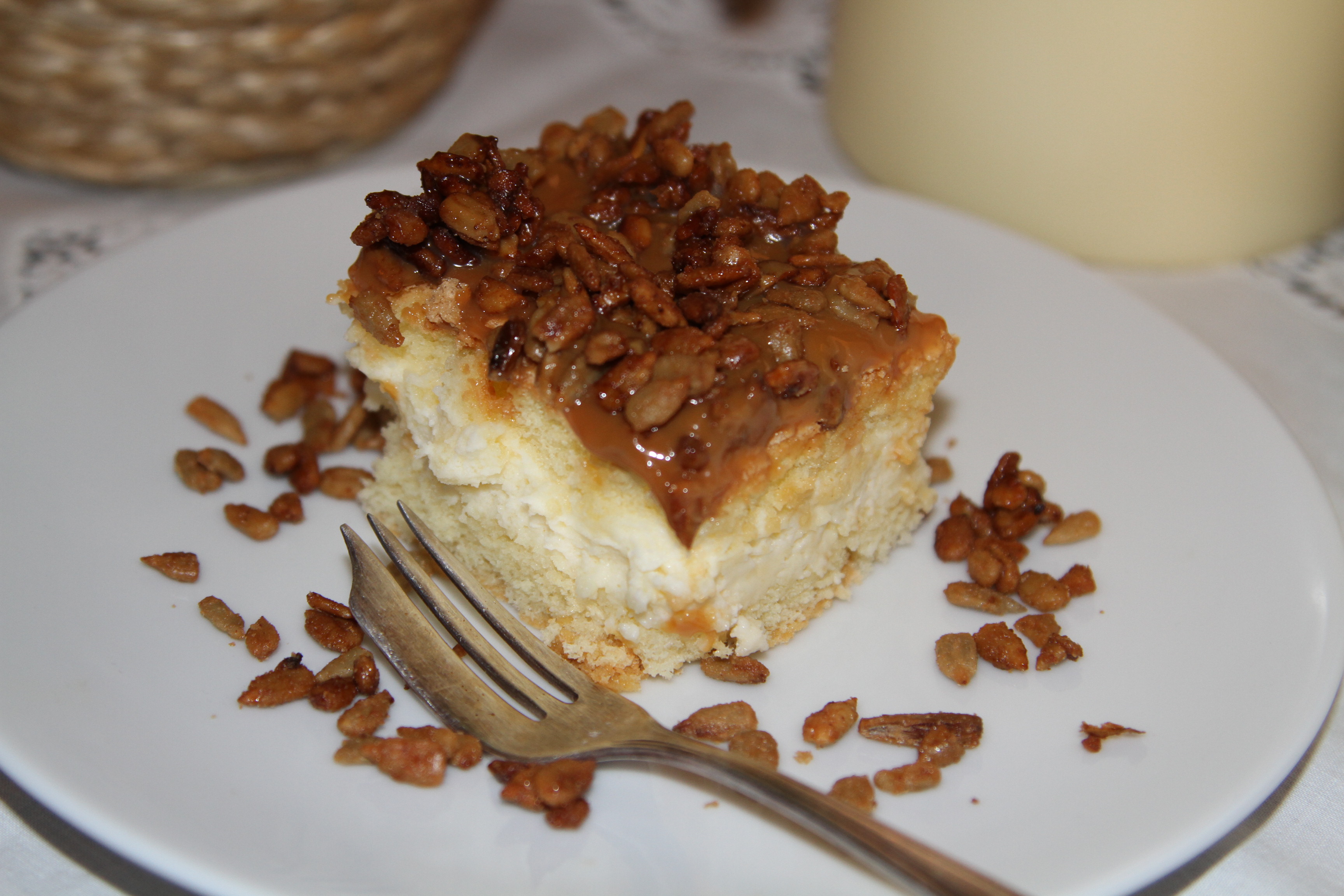 ciasto toffi z masą słonecznikową