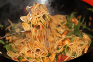 seafood with pasta