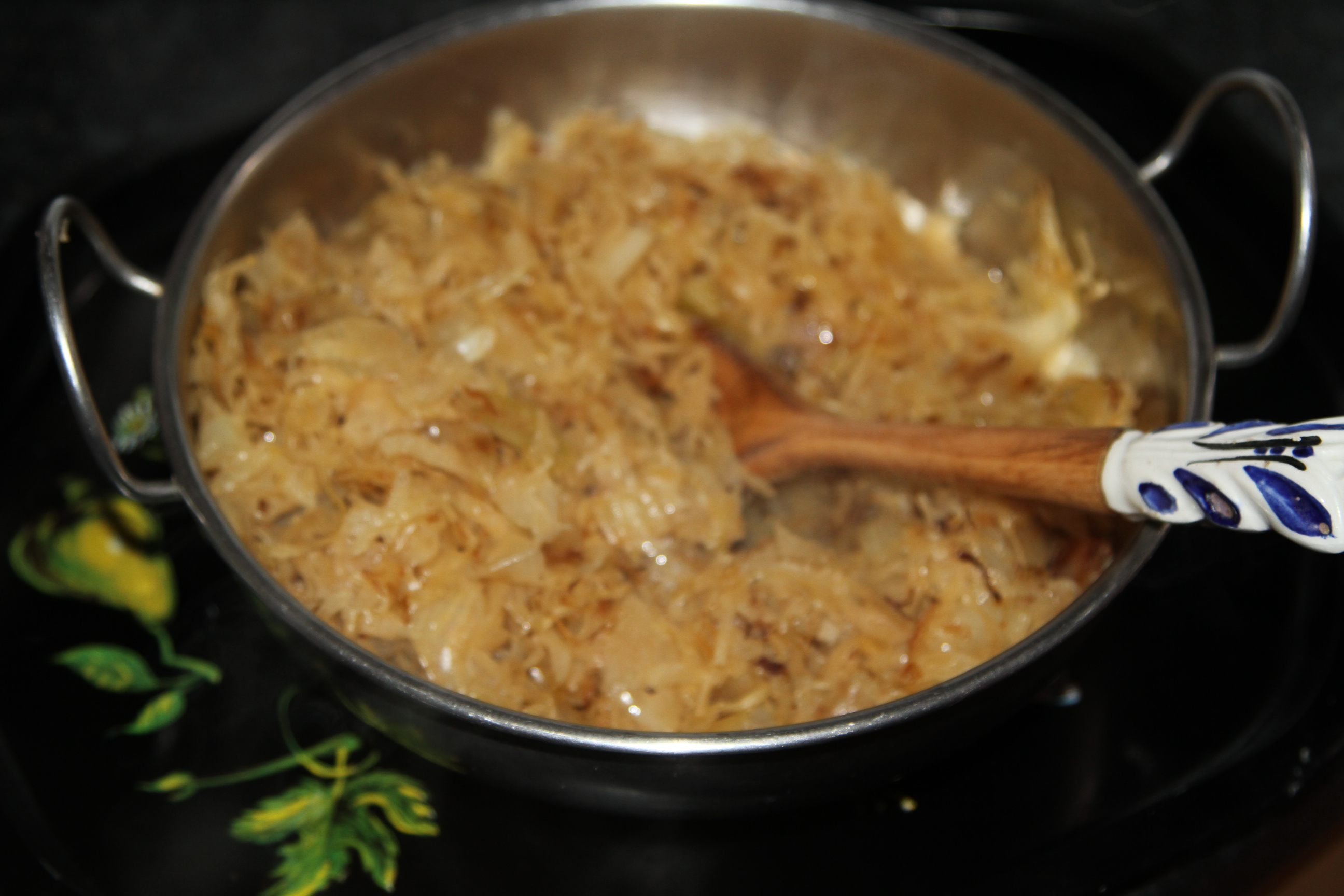 kapusta kiszona smażona