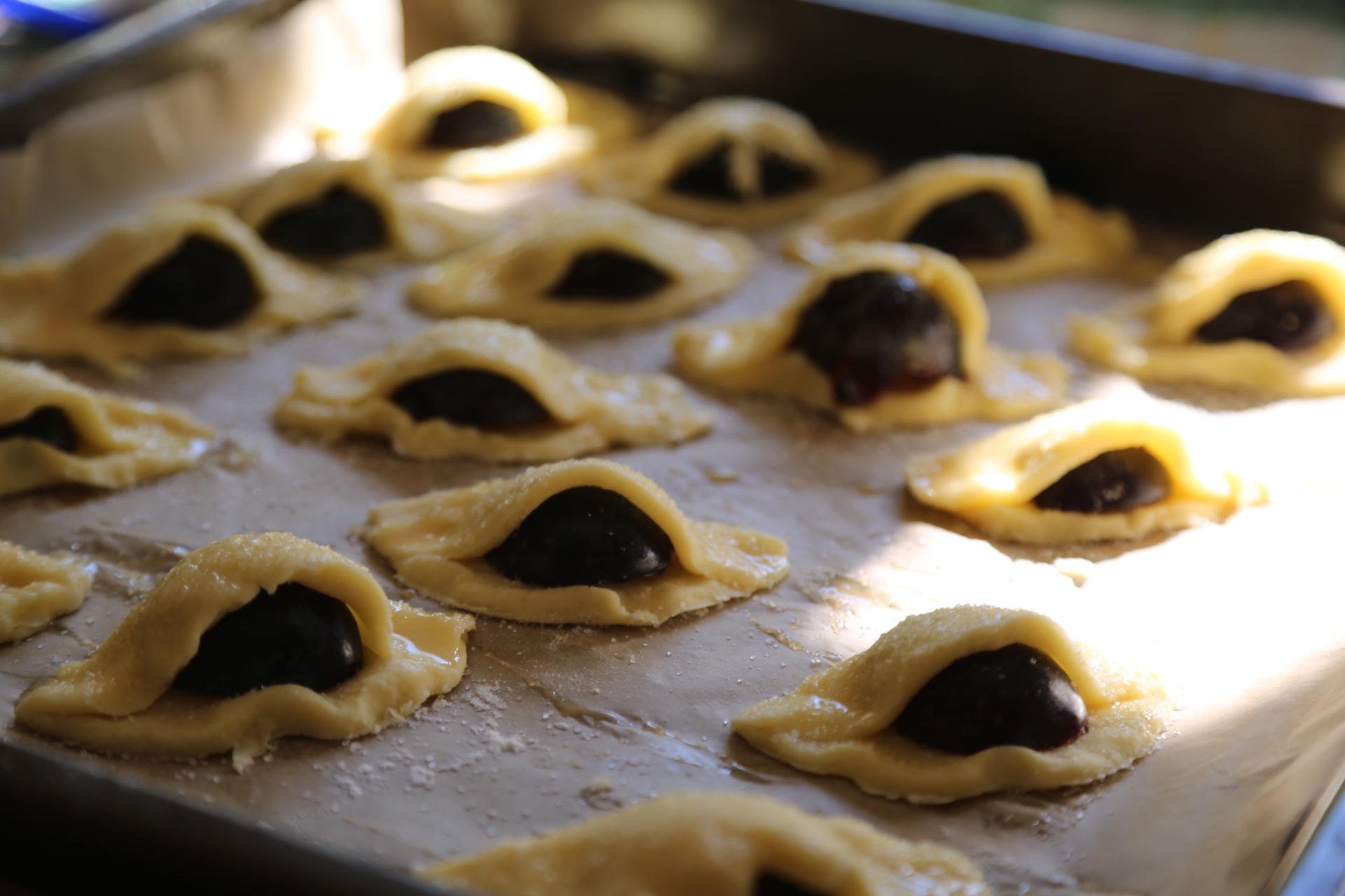 kruche ciasteczka ześliwkami