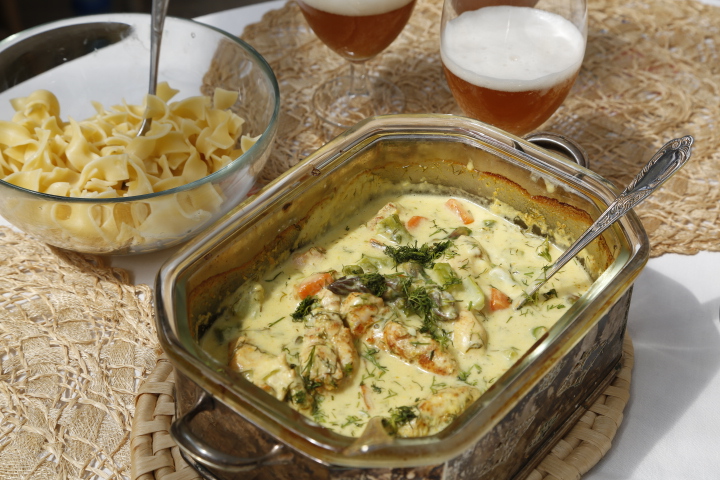 piersi kurze ze szparagami